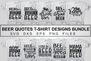 Beer T Shirt Designs Bundle Pack: Graphics for Crafts