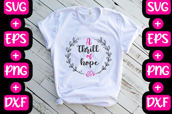 Christmas a Thrill of Hope Graphics & T-Shirt Designs