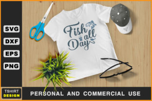 Fish All Day Graphics: Crafts-Ready SVG Design