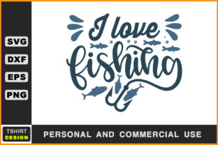I Love Fishing SVG Graphics for Crafts & Branding