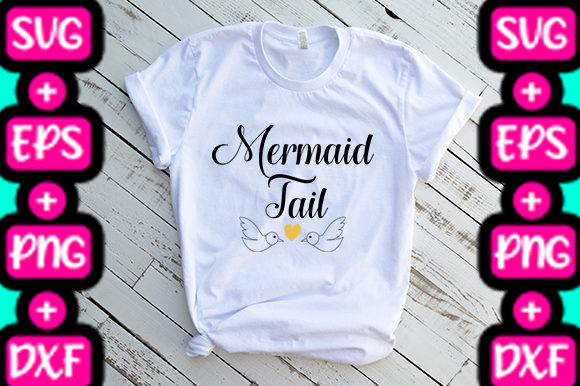 MOM Mermaid Tail Graphics for T-Shirt Designs