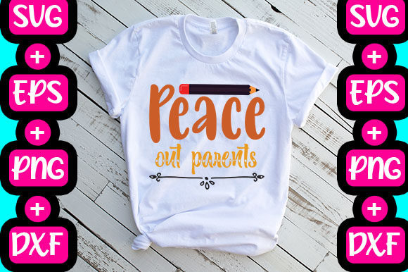 Peace out Parents: Graphics & T-Shirt Designs for Playful Branding
