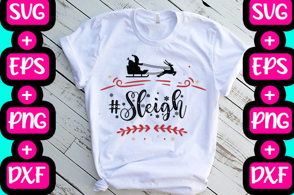 Sleigh Graphics for T-Shirt Designs